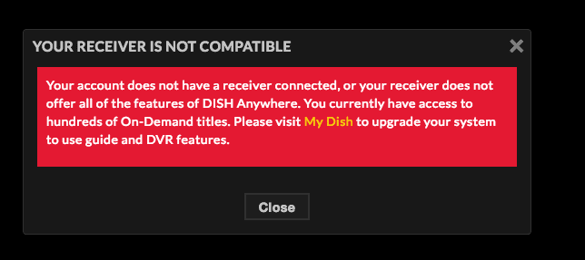 Dish Error