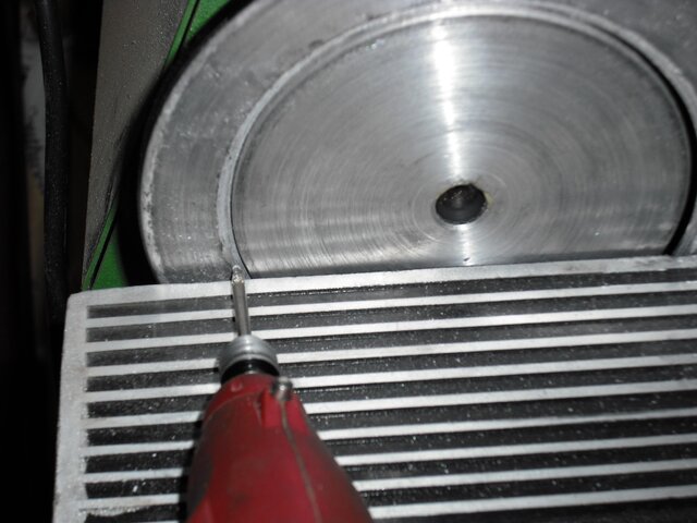 cutting sanding wheel as it spins.JPG
